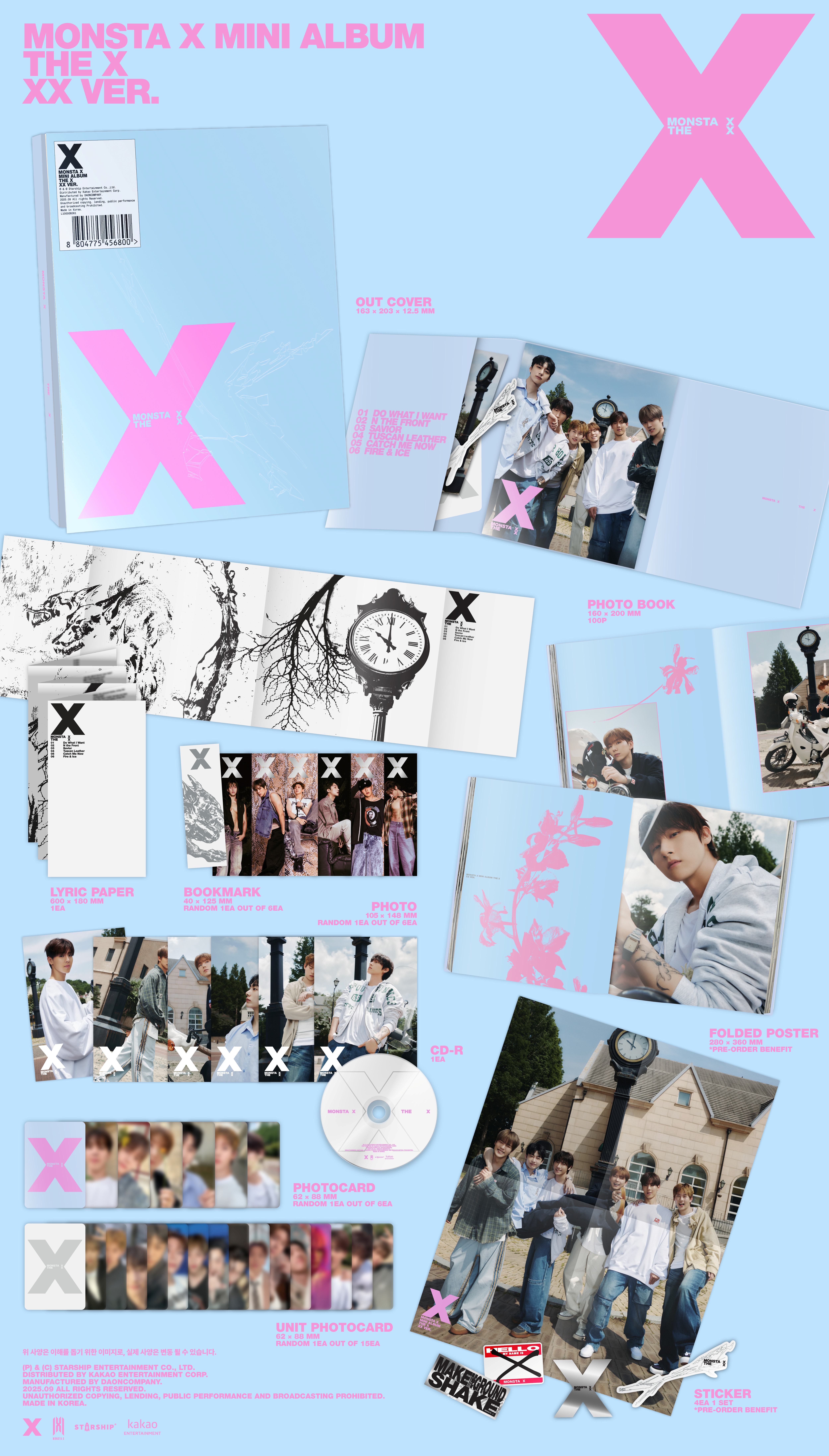 MONSTA X - THE X (PHOTOBOOK Ver.)